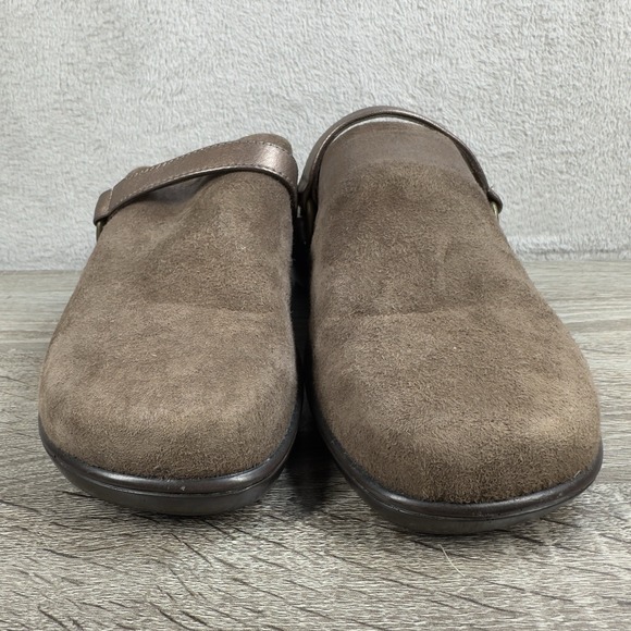 Vionic Adelaide Clog Womens 8 Suede Orthaheel Comfort Nubuck Slip On Mule Shoe - Picture 5 of 7